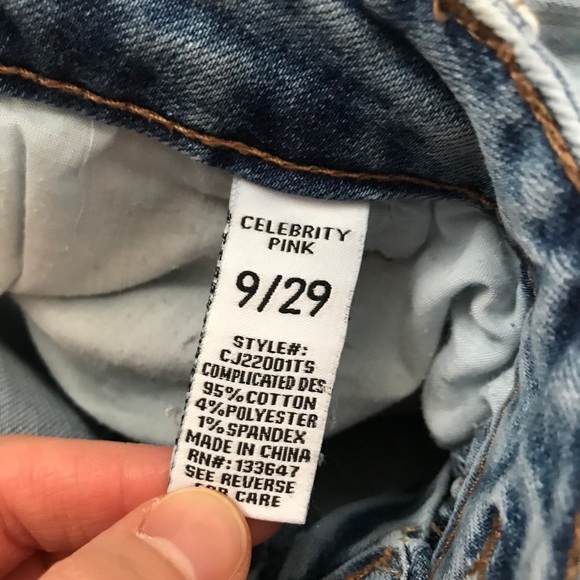 SOLD Celebrity Pink Denim Jeans - Picture 4 of 4